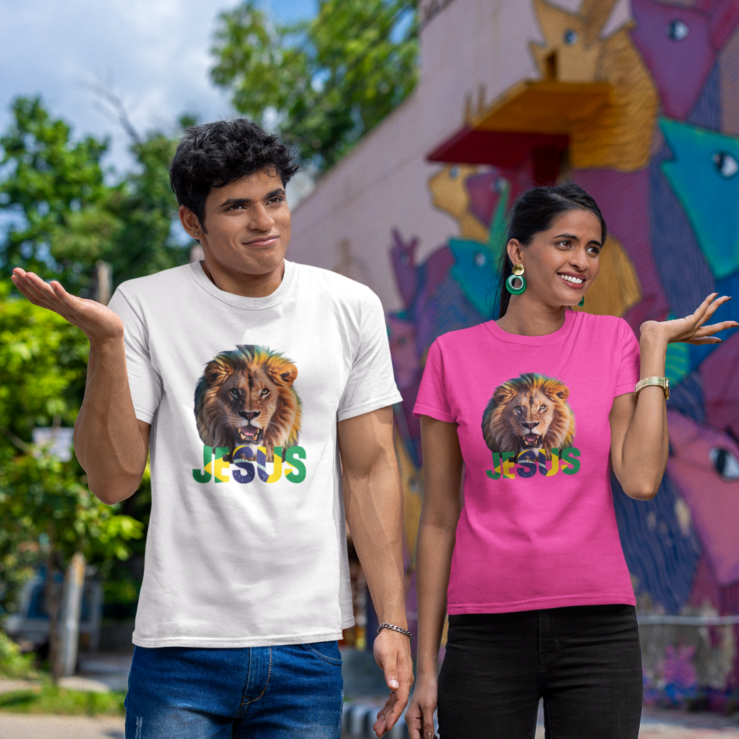 CAMISA QUALITY LEÃO COM BRASIL ( varias cores )