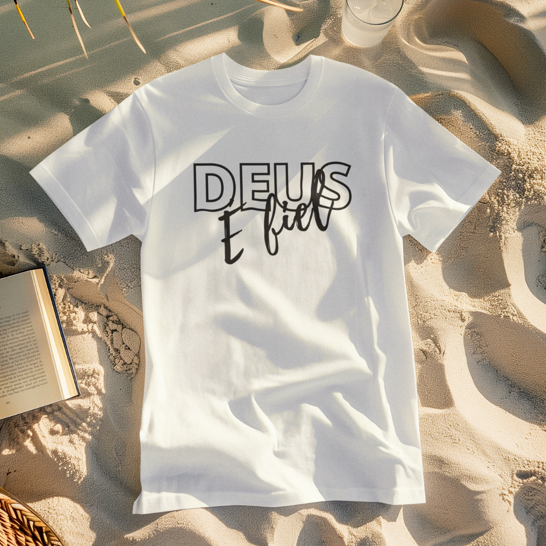 CAMISA QUALITY DEUS É FIEL 01 ( varias cores )