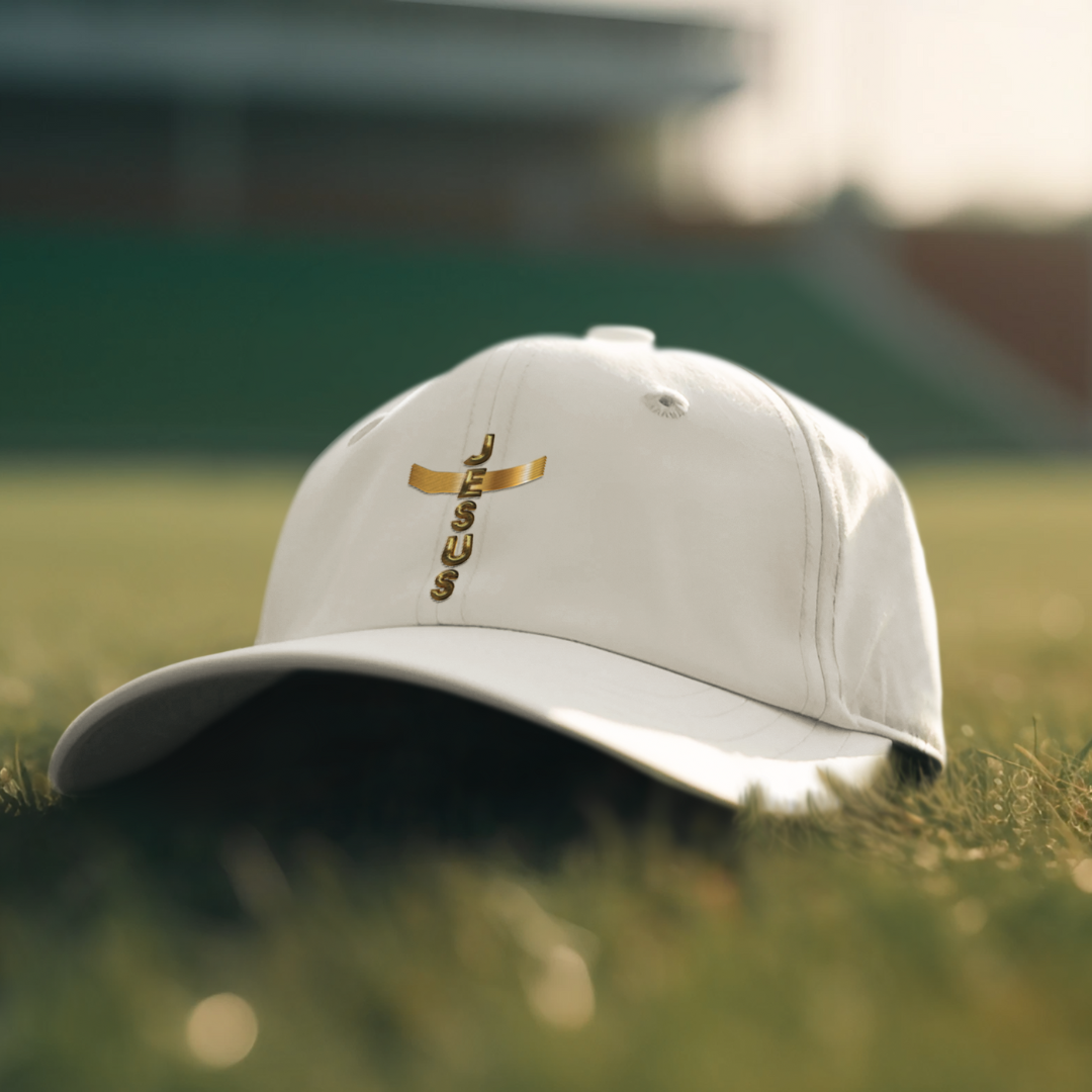 BONE PRIME COM TELA DOURADO JESUS EM CRUZ ( varias cores )