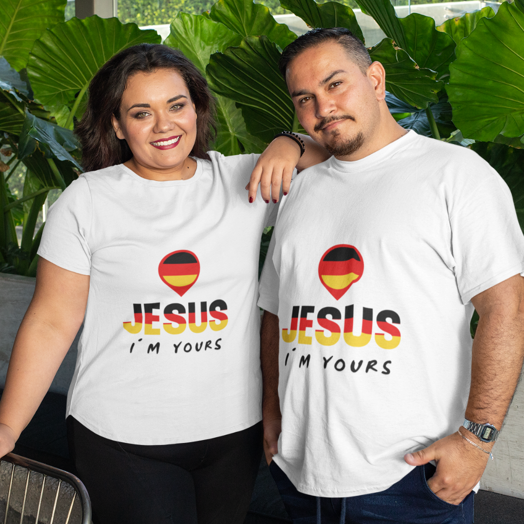 CAMISA PLUS SIZE JESUS I`M YOURS ALEMANHA ( varias cores )