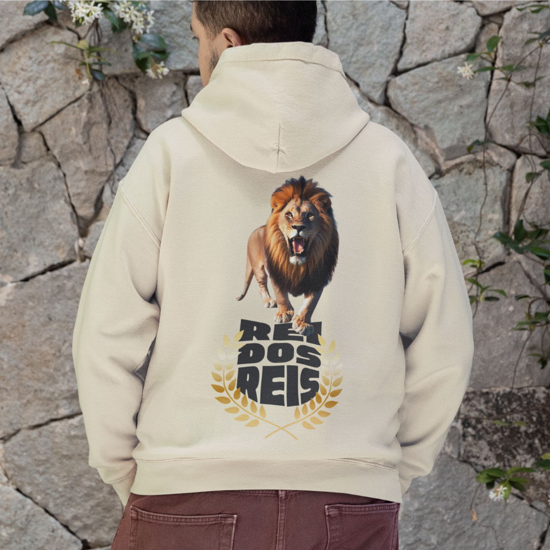 MOLETOM PRIME COM ZIPPER LEÃO REI DOS REIS 02 ( varias cores )