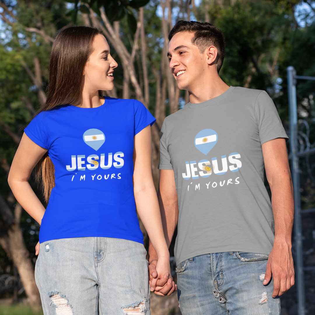 CAMISA QUALITY JESUS I´M YOURS ARGENTINA ( varias cores )