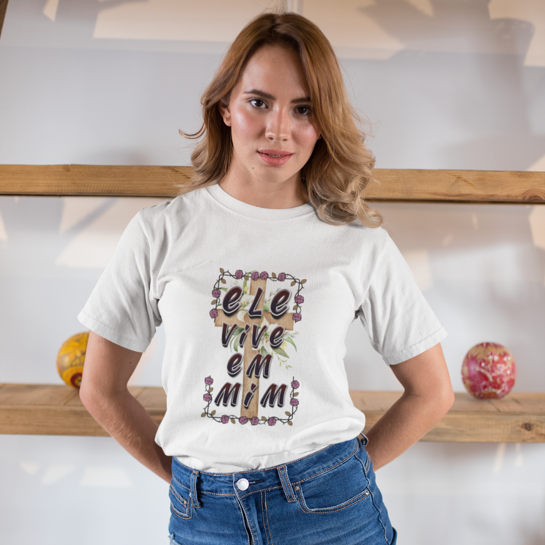 CAMISA QUALITY ELE VIVE EM MIM 03 ( varias cores )