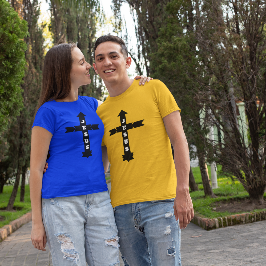 CAMISA QUALITY JESUS COM SETAS ( varias cores )