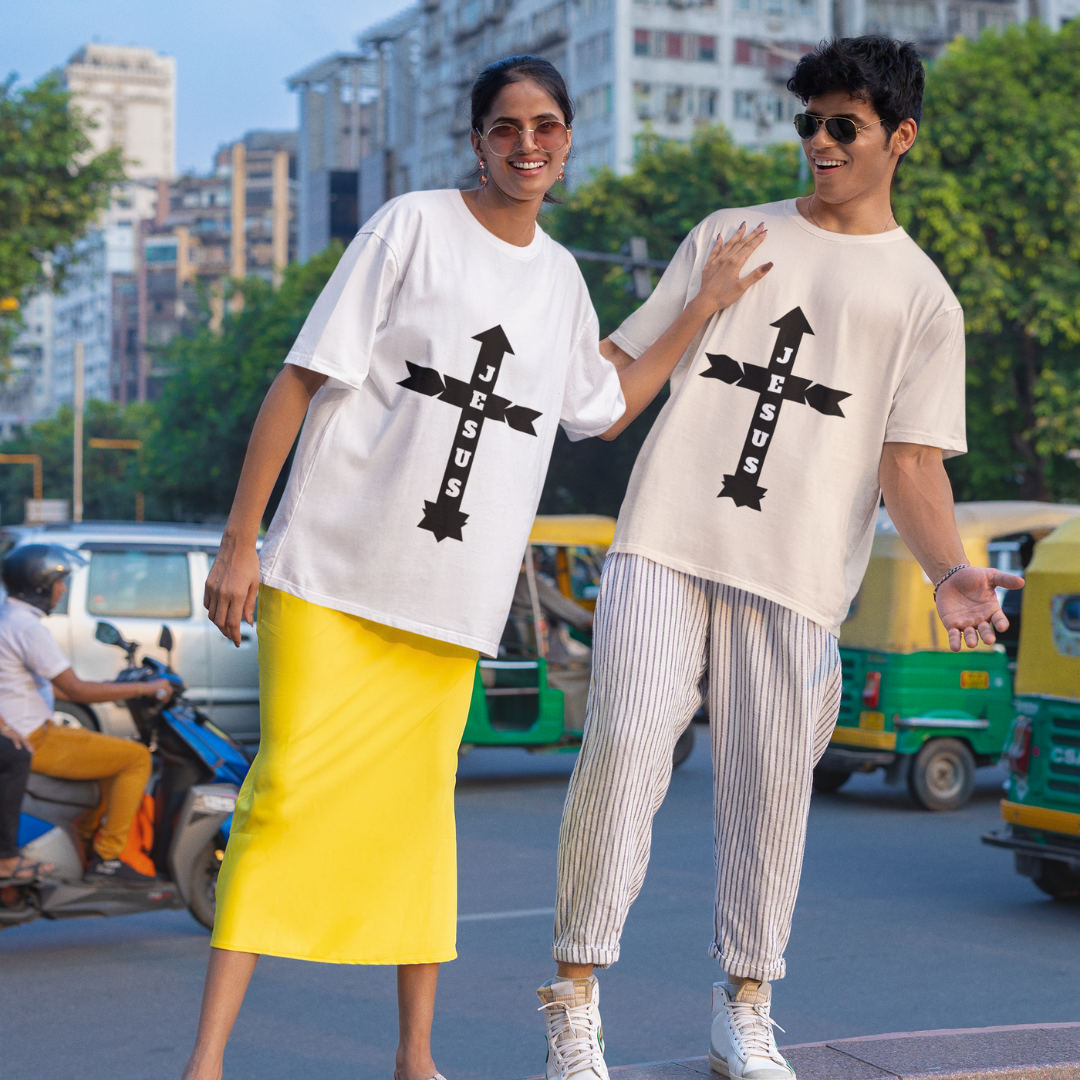 OVER SIZE JESUS COM SETAS ( varias cores )