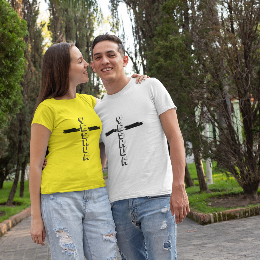 CAMISA QUALITY CRUZ YESHUA ( varias cores )