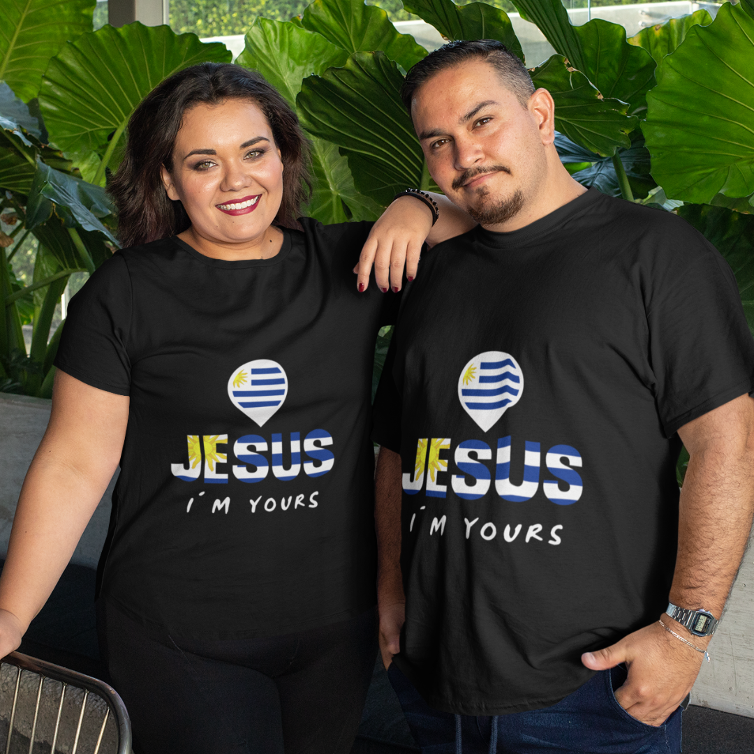 CAMISA PLUS SIZE JESUS I`M YOURS URUGUAI ( varias cores )
