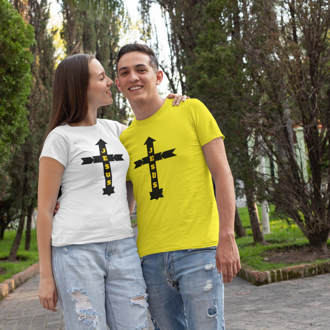 CAMISA QUALITY JESUS COM SETAS ( varias cores )