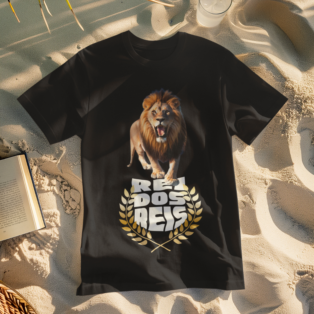 CAMISA QUALITY LEÃO REI DOS REIS 02 ( varias cores )