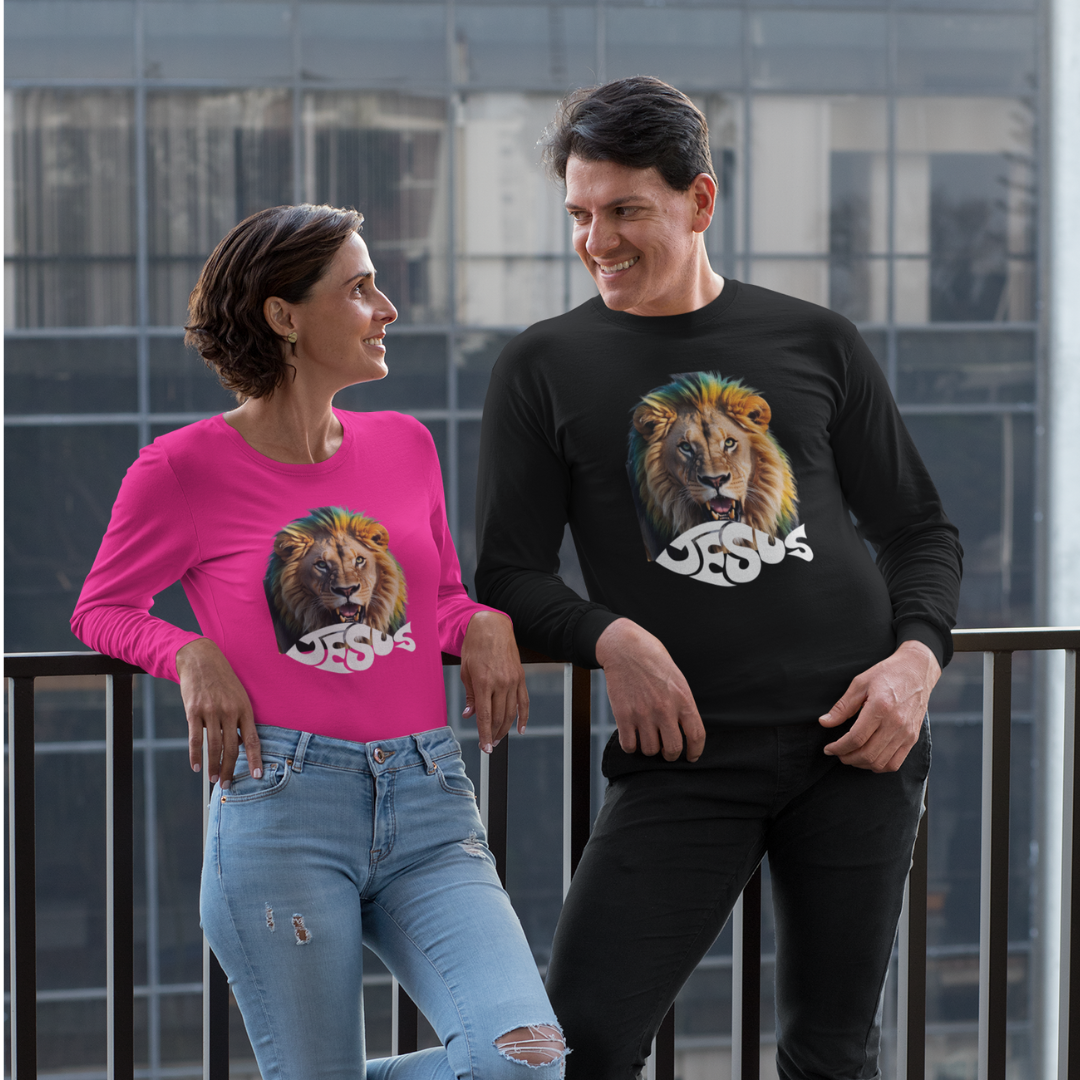 CAMISA MANGA LONGA SPORT DRY UV LEÃO JESUS ( varias cores )