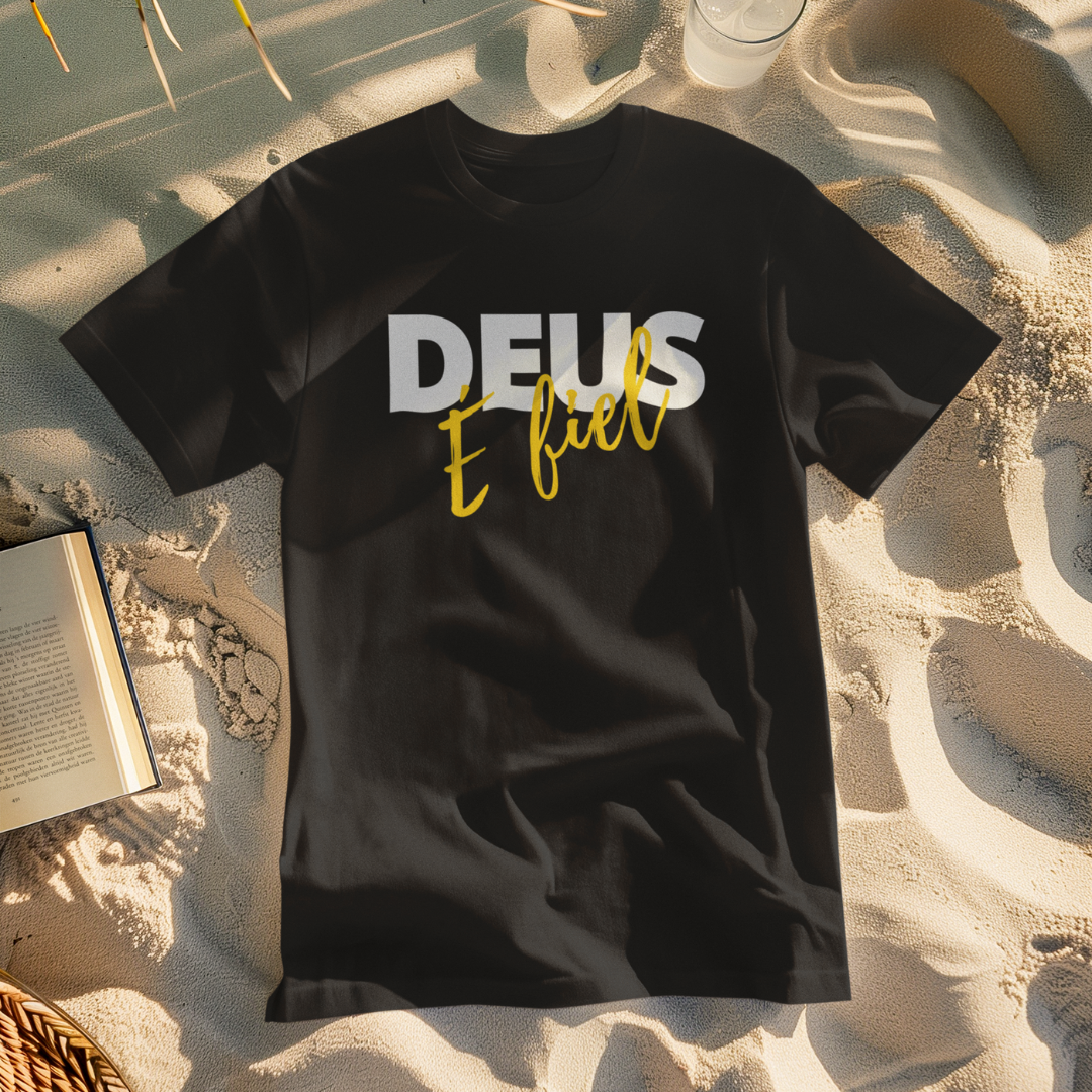 CAMISA QUALITY DEUS É FIEL 02 ( varias cores )