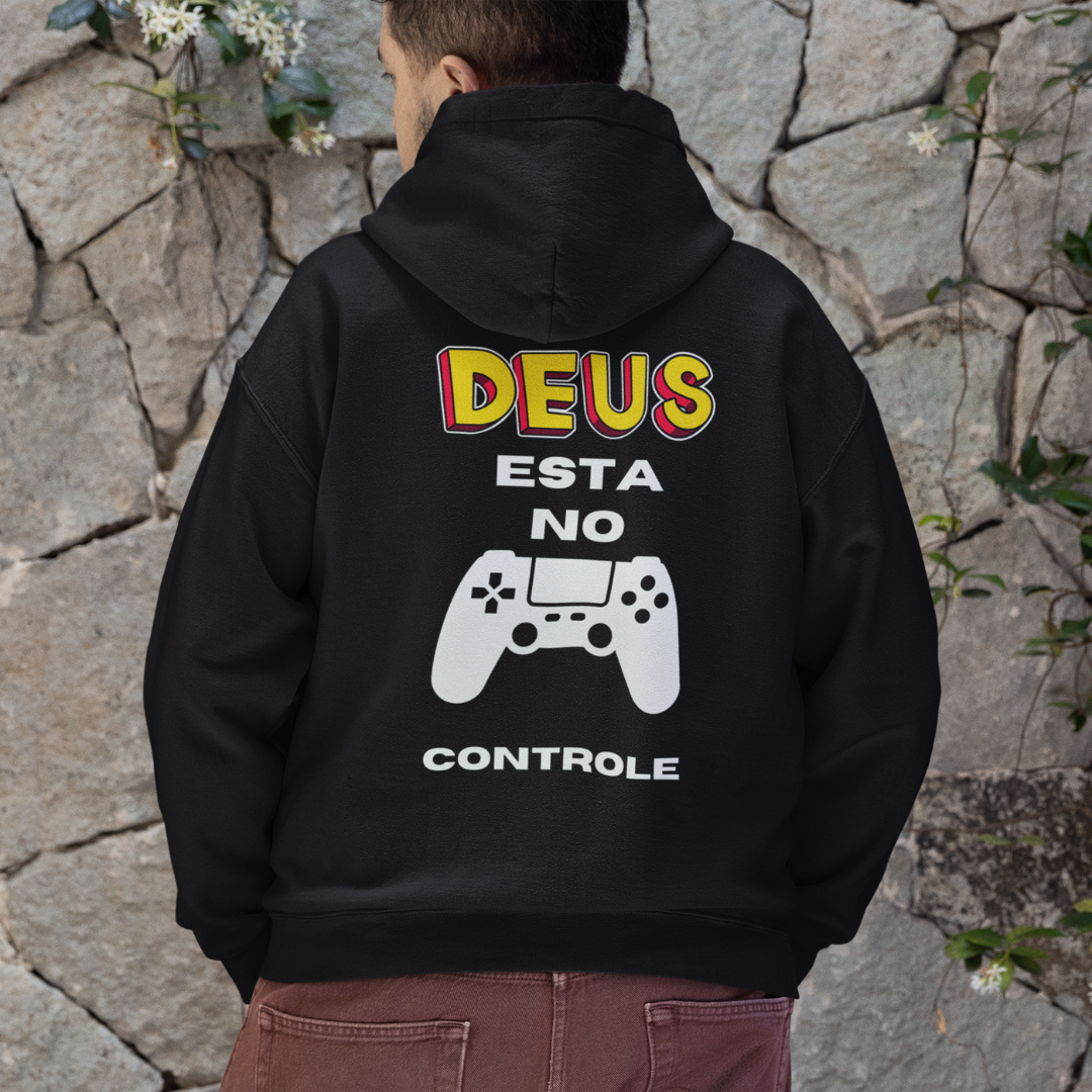 MOLETOM PRIME COM ZIPPER DEUS ESTA NO CONTROLE 01 ( varias cores )