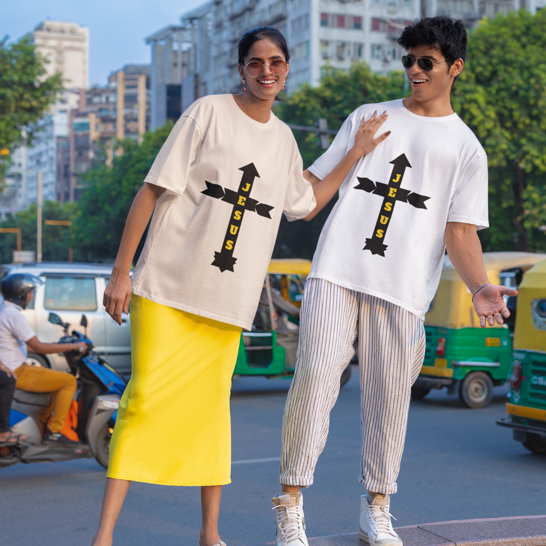 OVER SIZE JESUS COM SETAS ( varias cores )