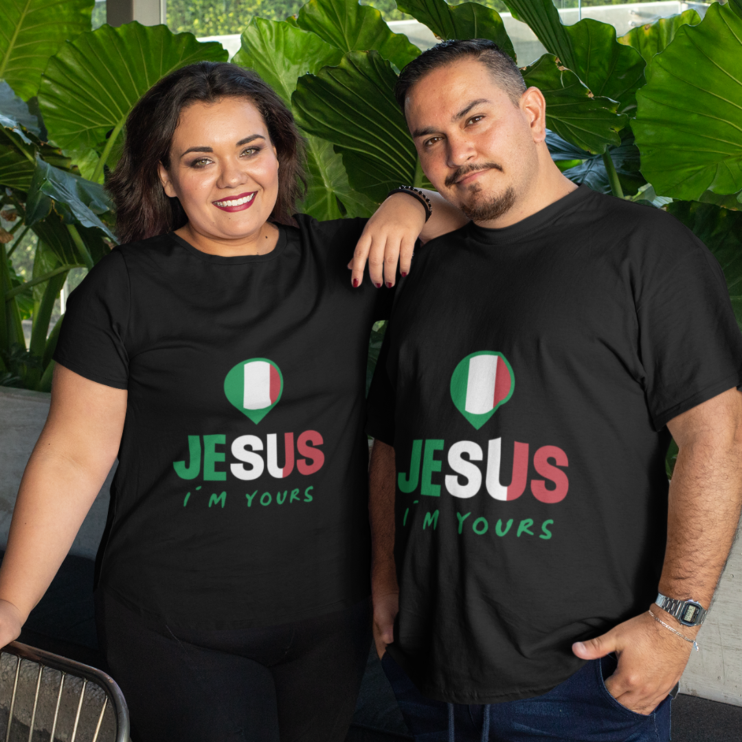 CAMISA PLUS SIZE JESUS I`M YOURS ITALIA ( varias cores )
