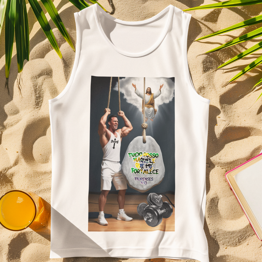 REGATA TUDO POSSO NAQUELE QUE ME FORTALECE ( varias cores )