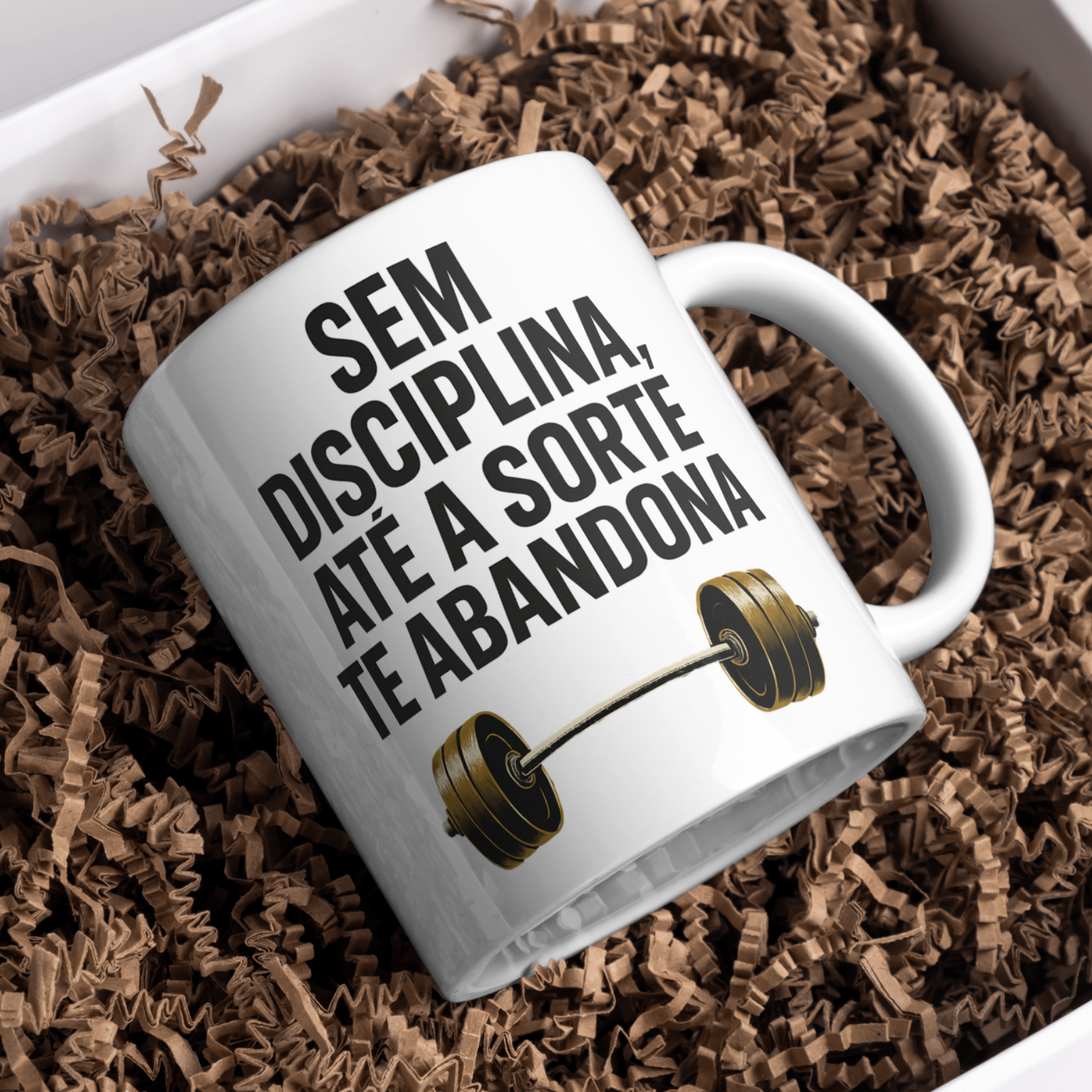 Caneca Oficial – Sem Disciplina Até a Sorte Te Abandona 