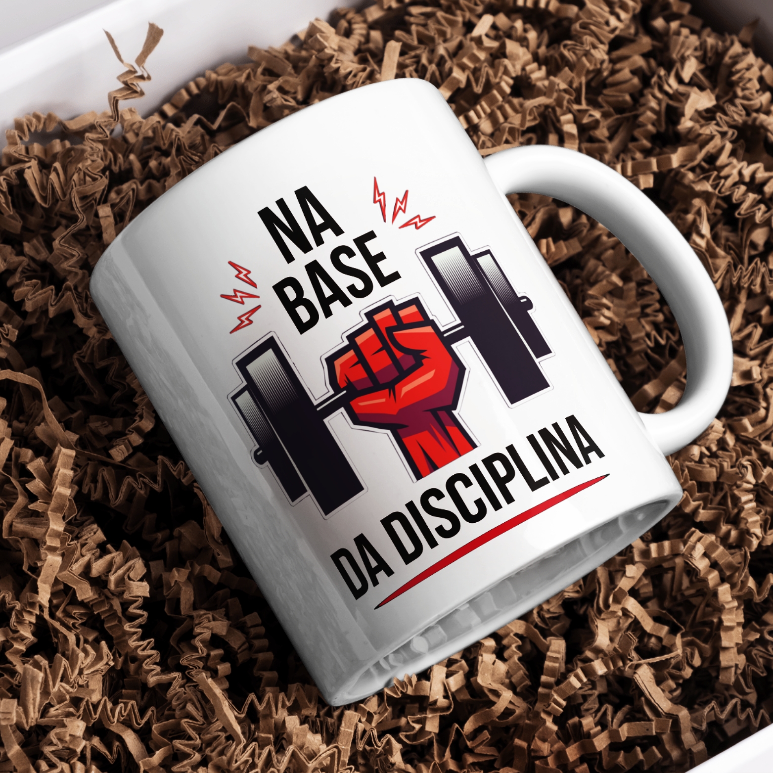 Caneca Na Base da Disciplina – Versão Oficial