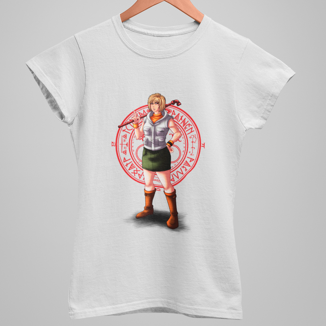 Camiseta feminina Baby Look Heather Mason