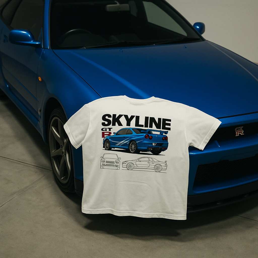 Camiseta Skyline GT-R 34