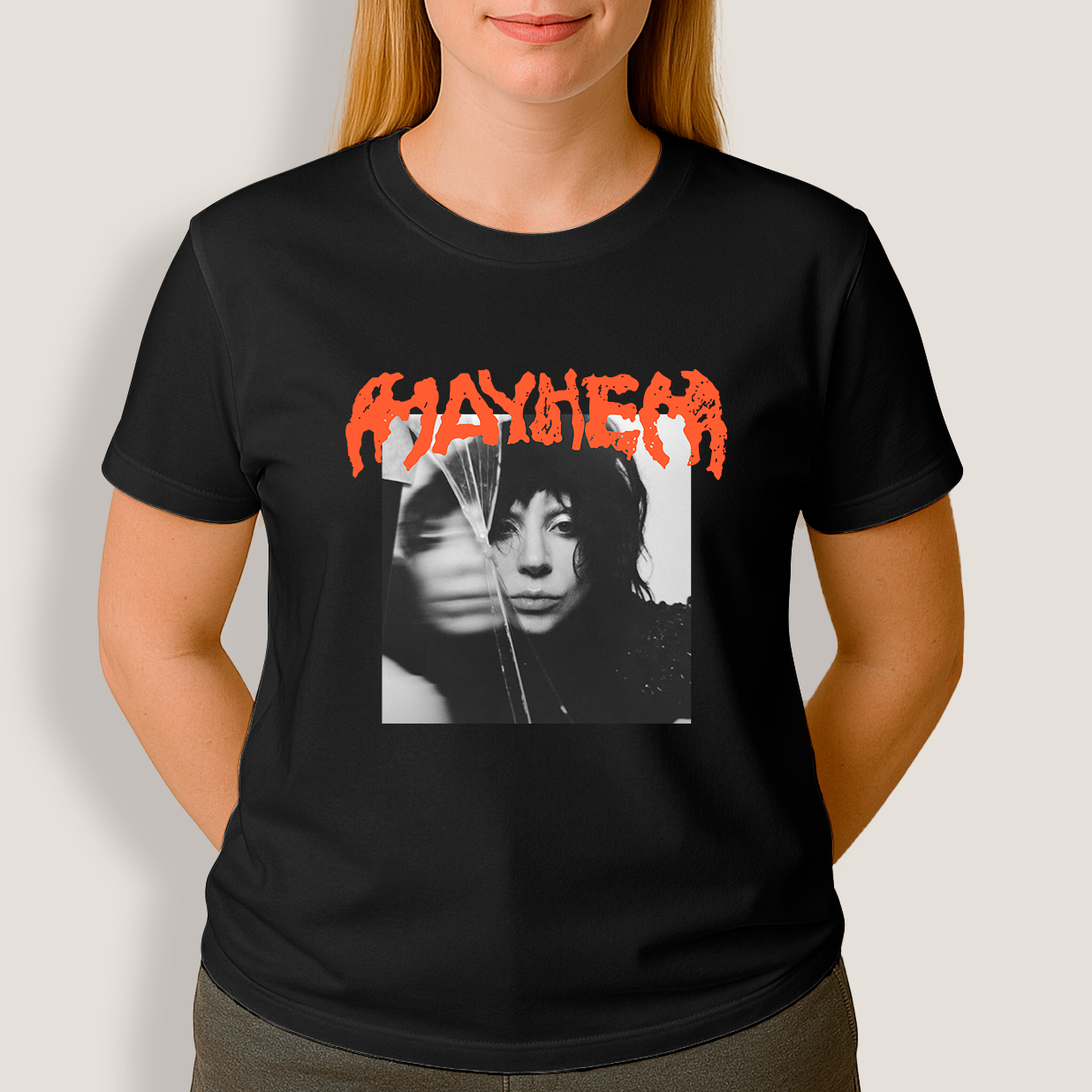 Camiseta Unissex Lady Gaga Álbum Mayhem