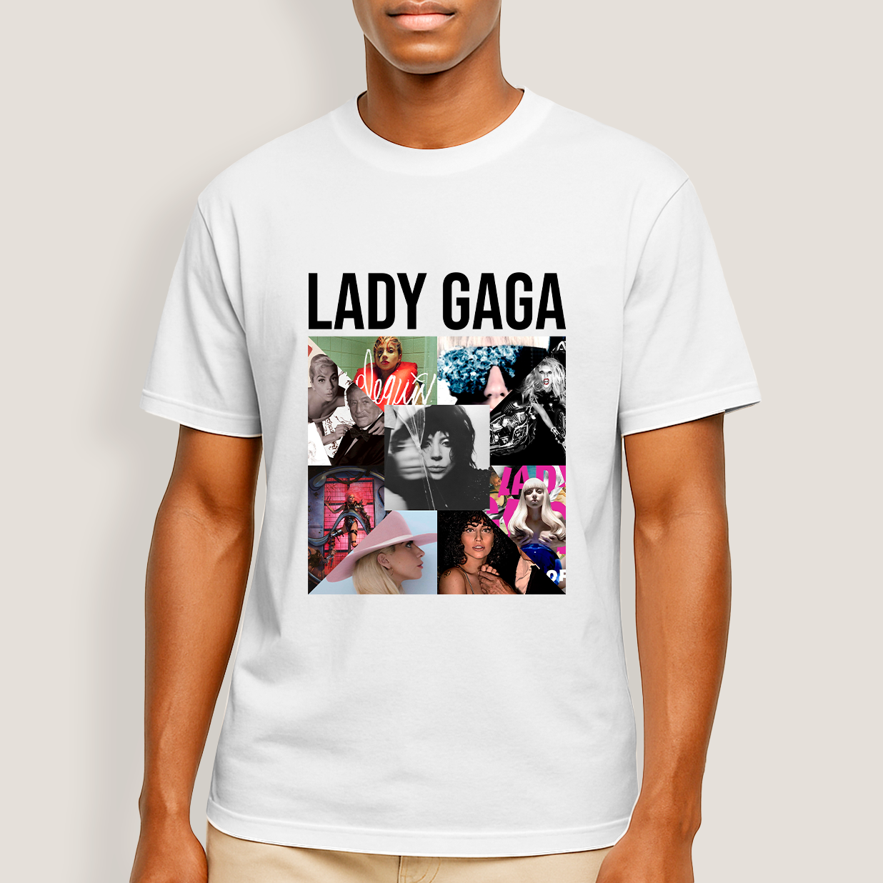 Camiseta Unissex Lady Gaga Álbuns