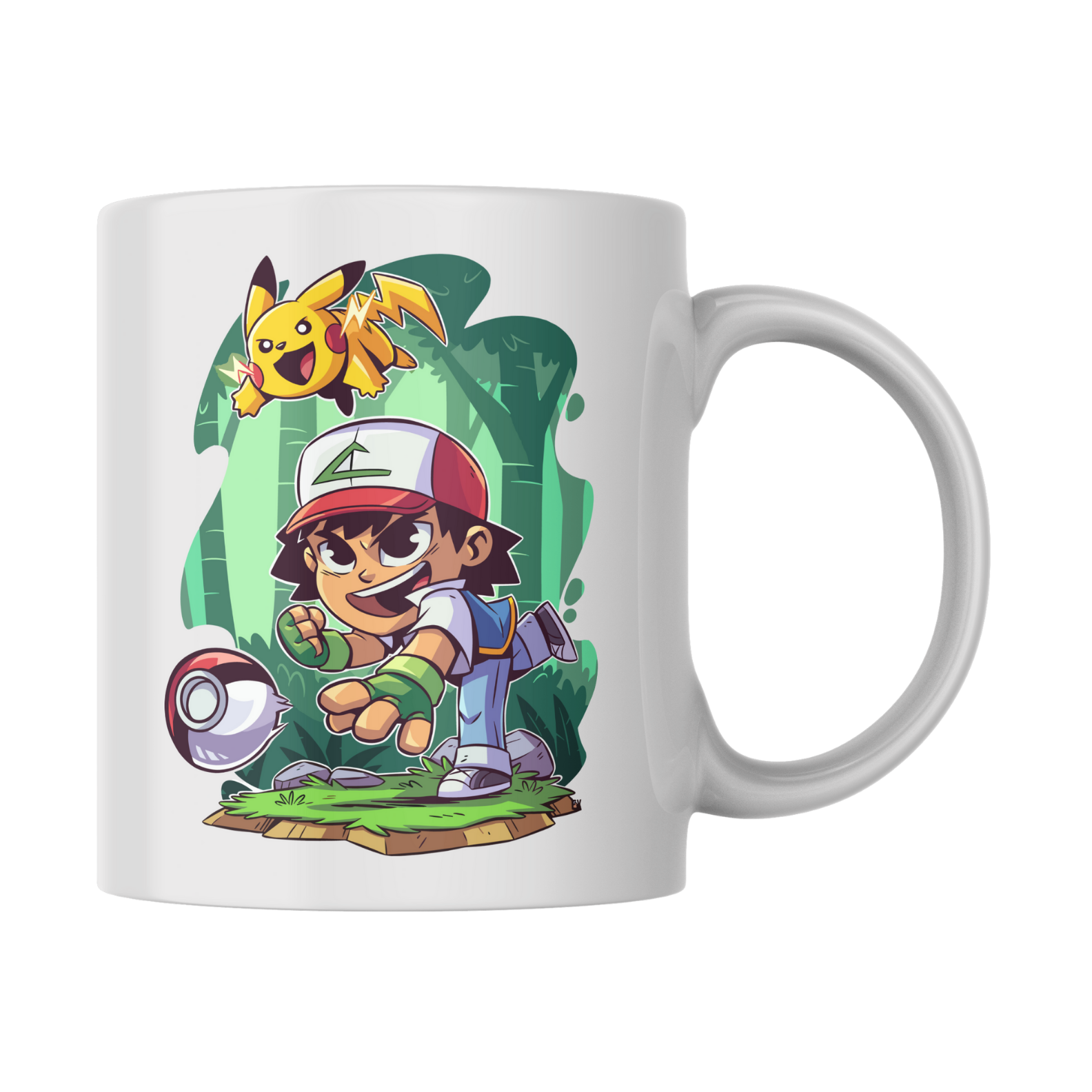 Caneca Ash & Pikachu – Amizade Elétrica!