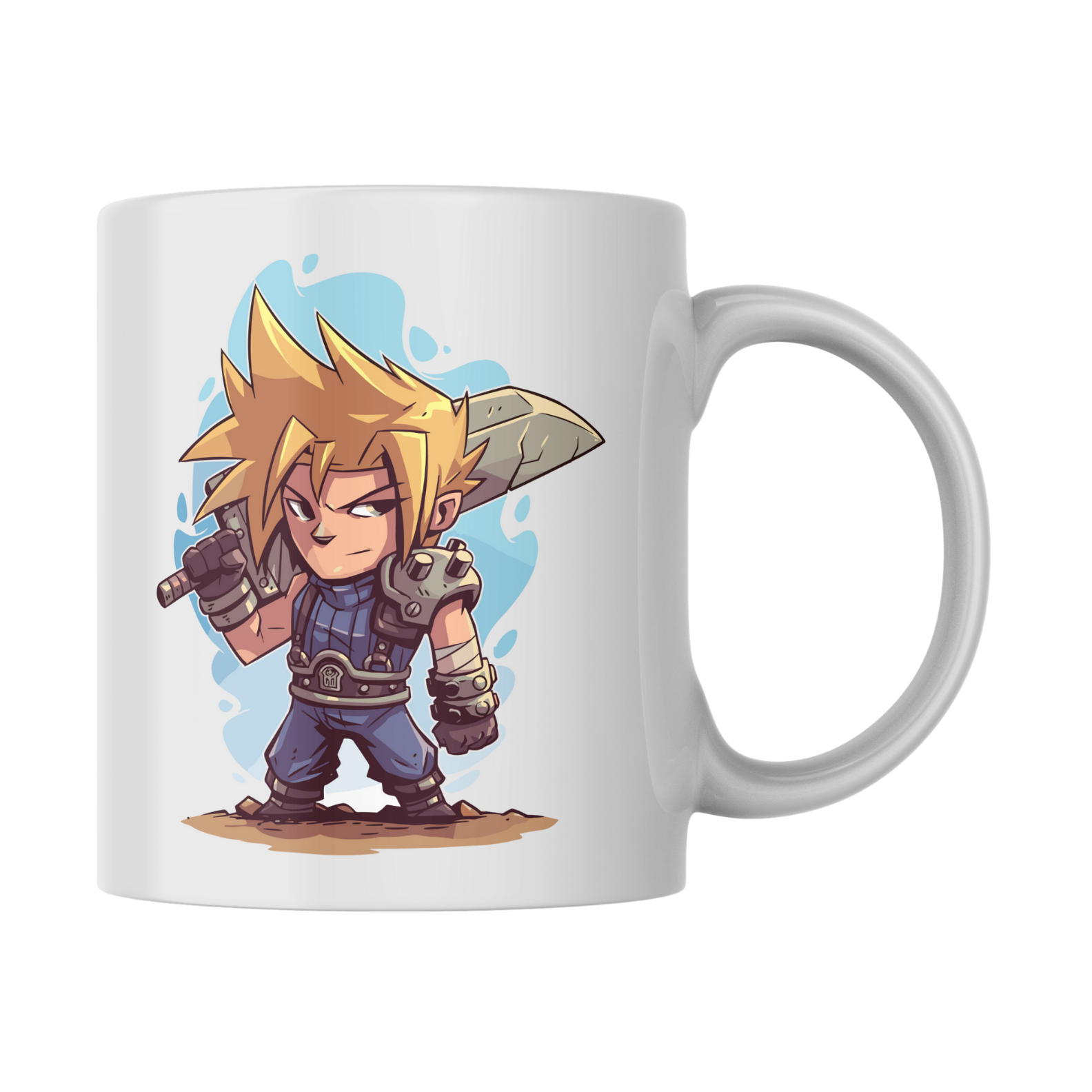 Caneca “Espada Gigante, Alma Inabalável” – Cloud Edition