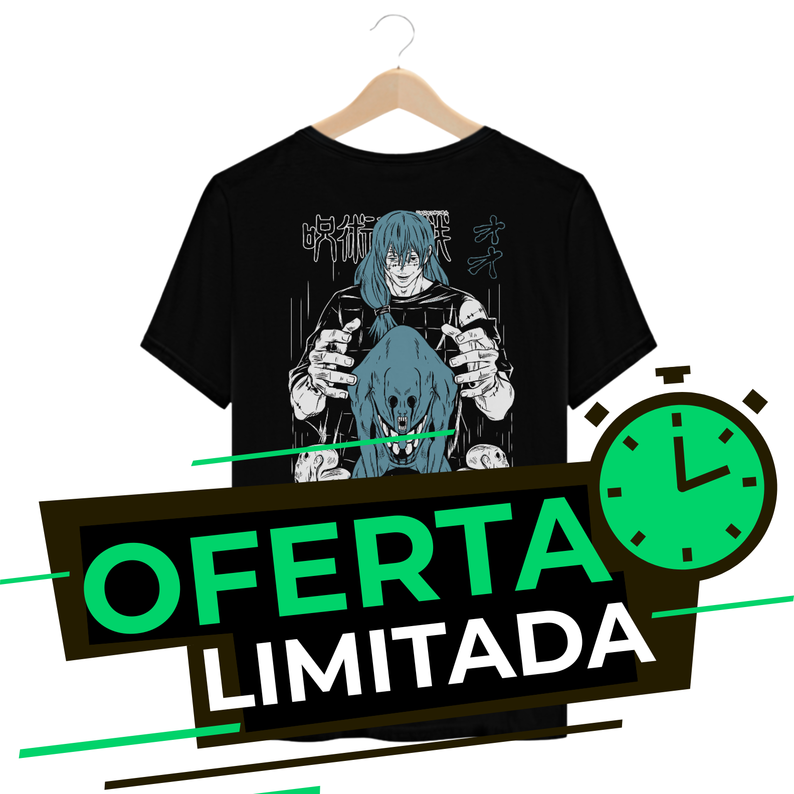 Camiseta Mahito – Caos e maldade em cada detalhe