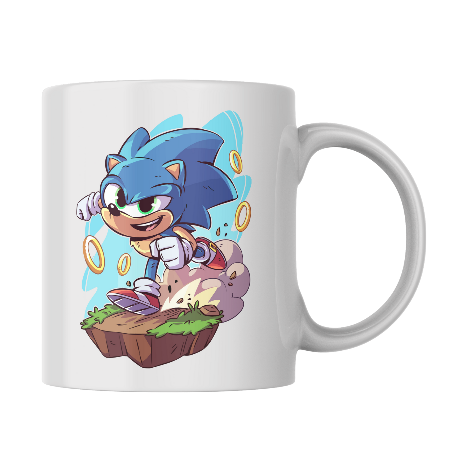 Caneca do Sonic: Velocidade e Estilo no Seu Café