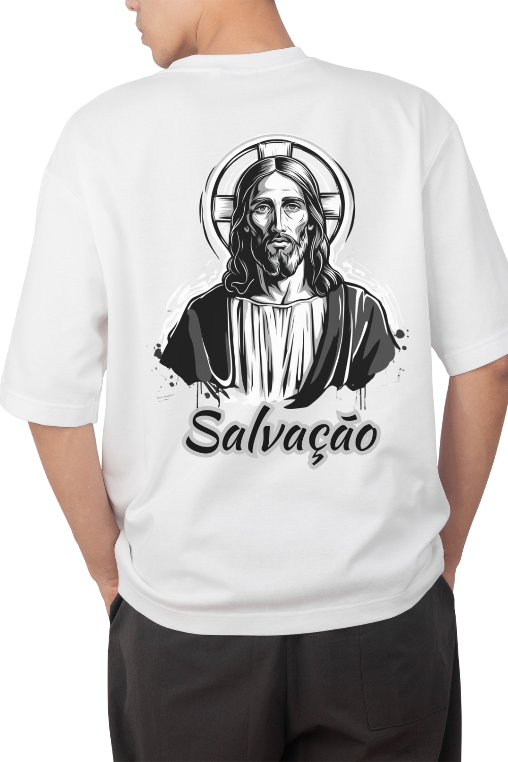 Camisetas cristãs masculinas - Oversized Estampas