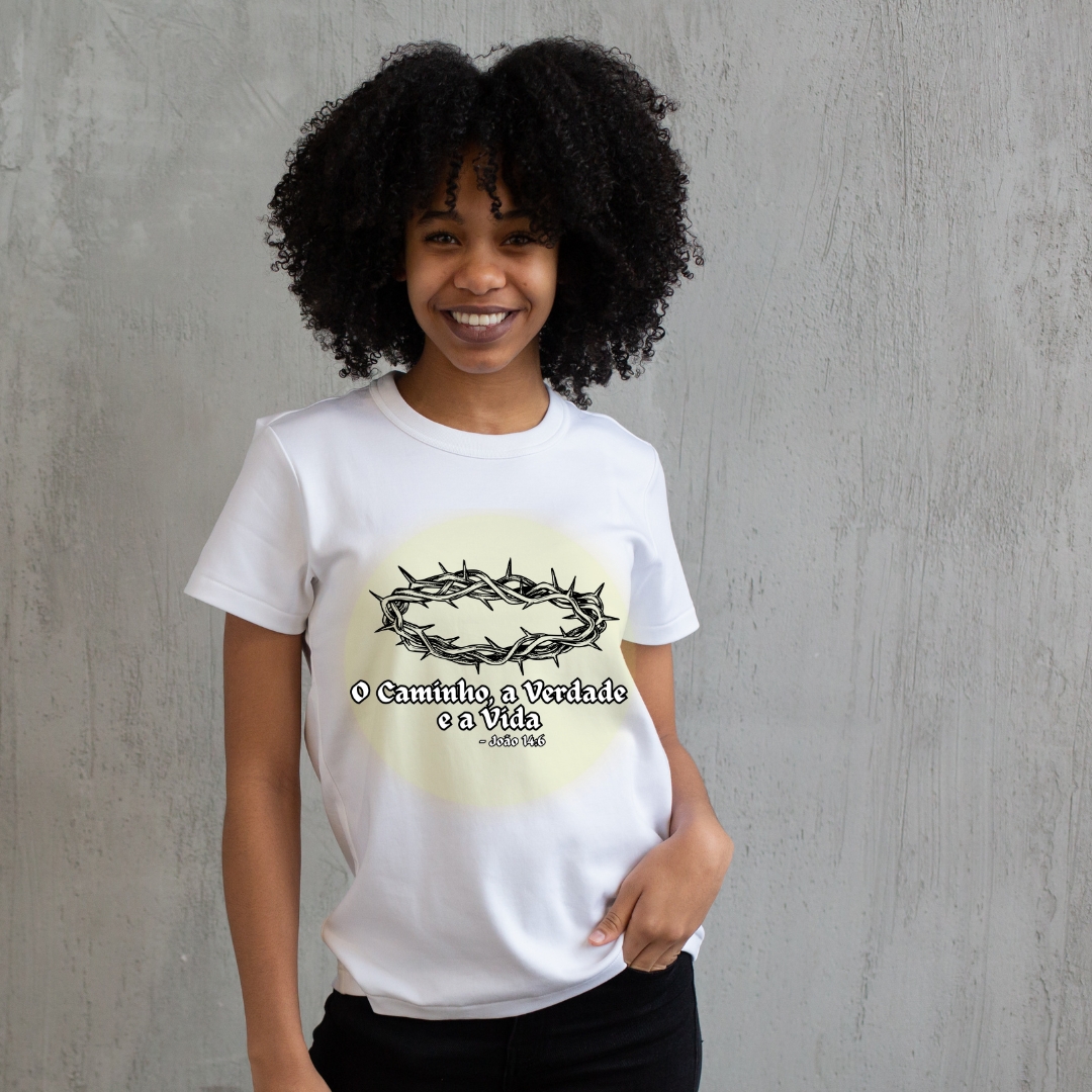 camiseta evangélica feminina