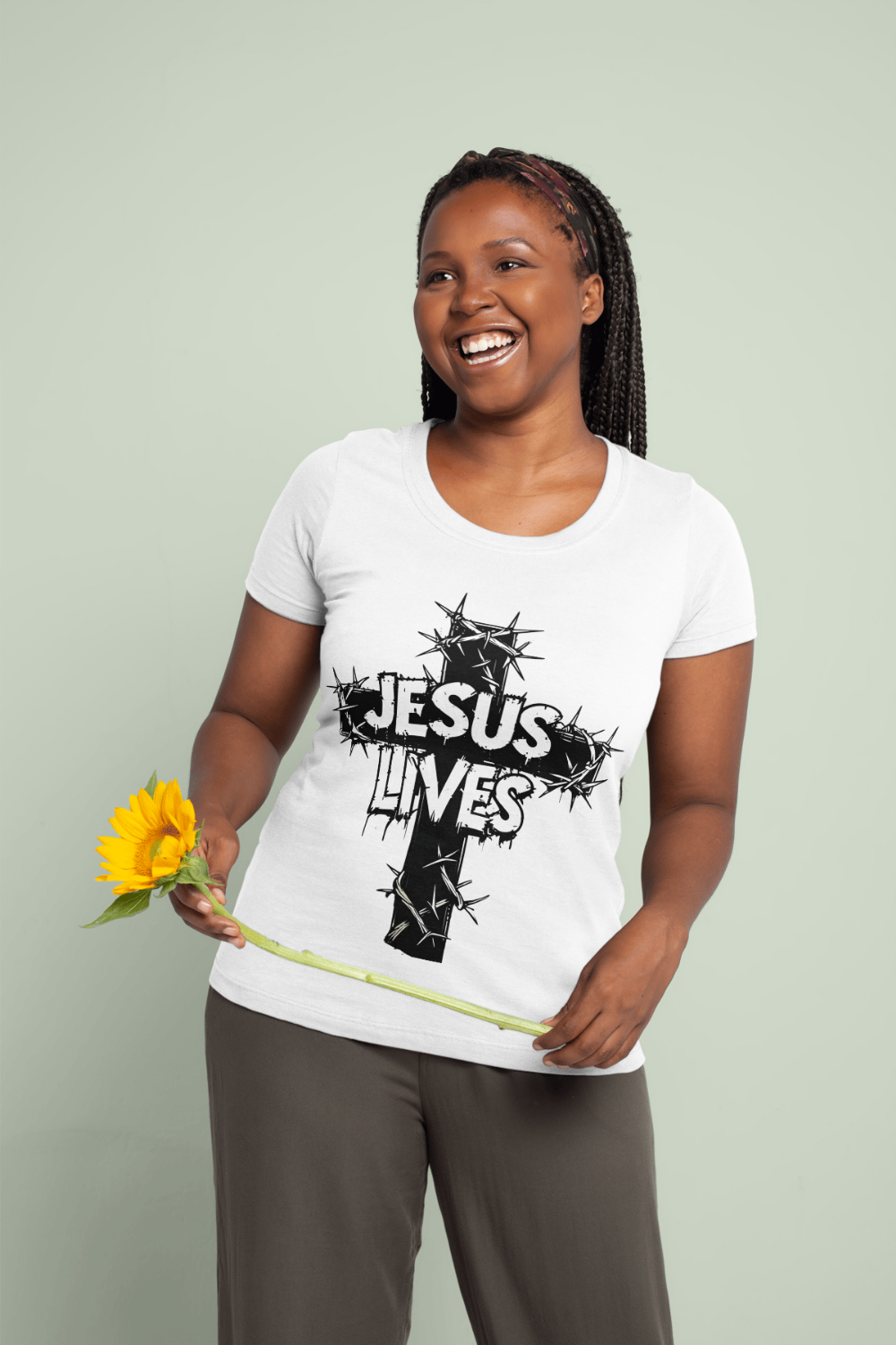 Camisetas cristãs femininas-Baby Long Classic