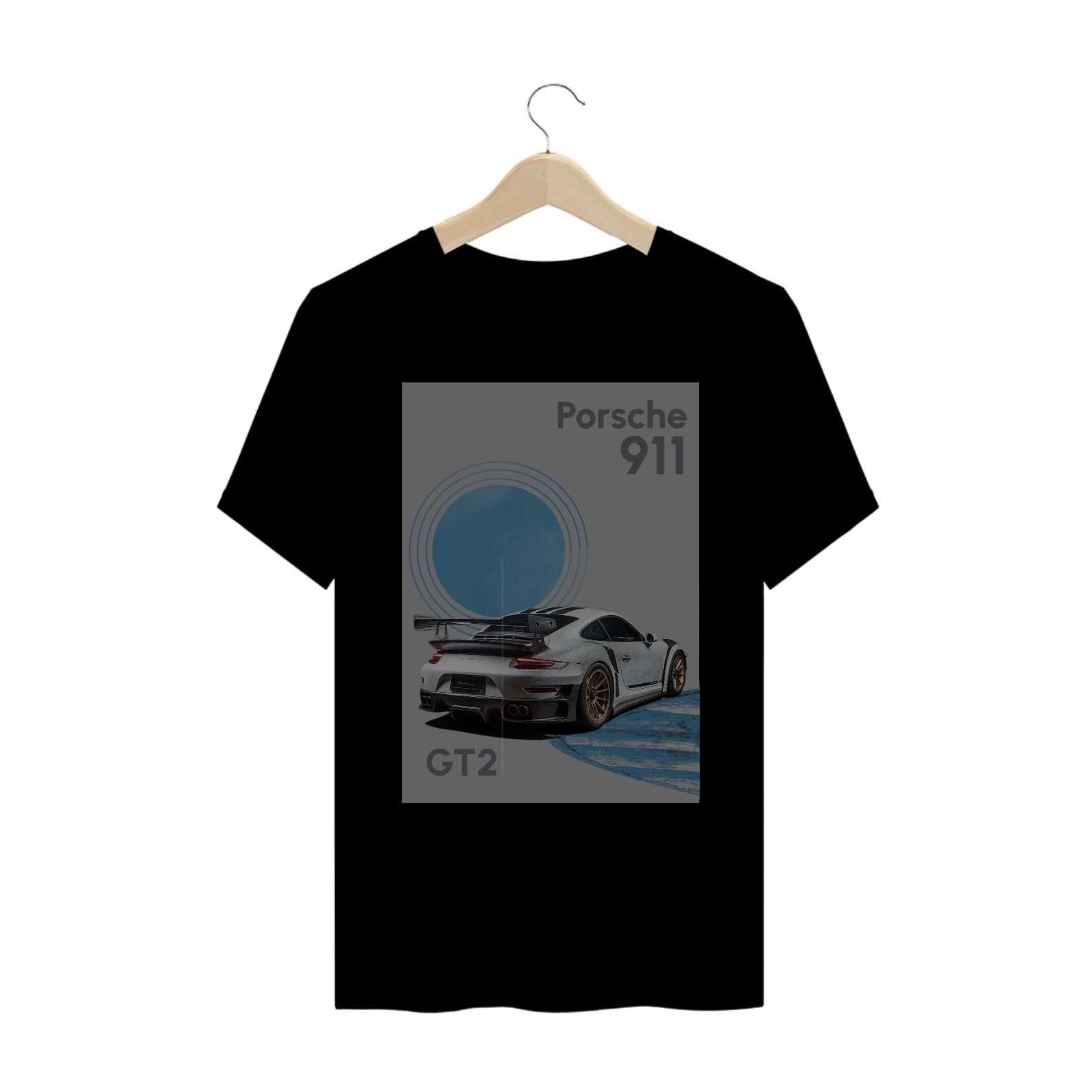 Premium T-shirt black porsche 911 GT2