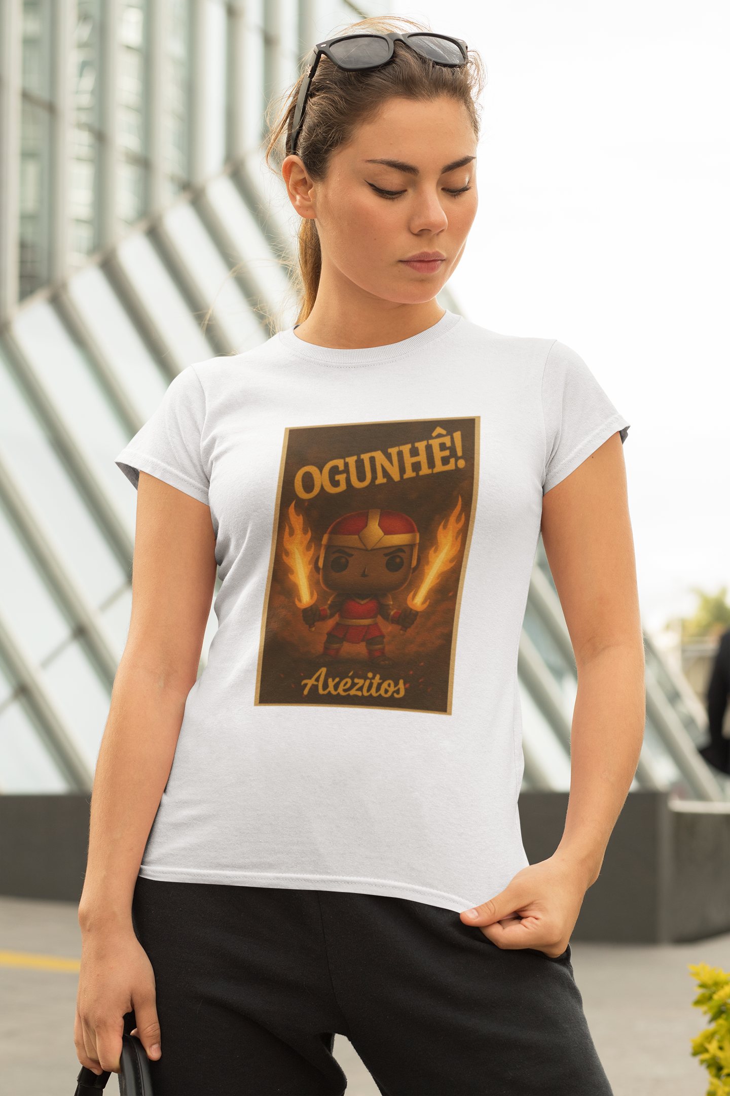 Camiseta Quality OGUNHÊ! — OGUM (VINTAGE AXÉZITOS)
