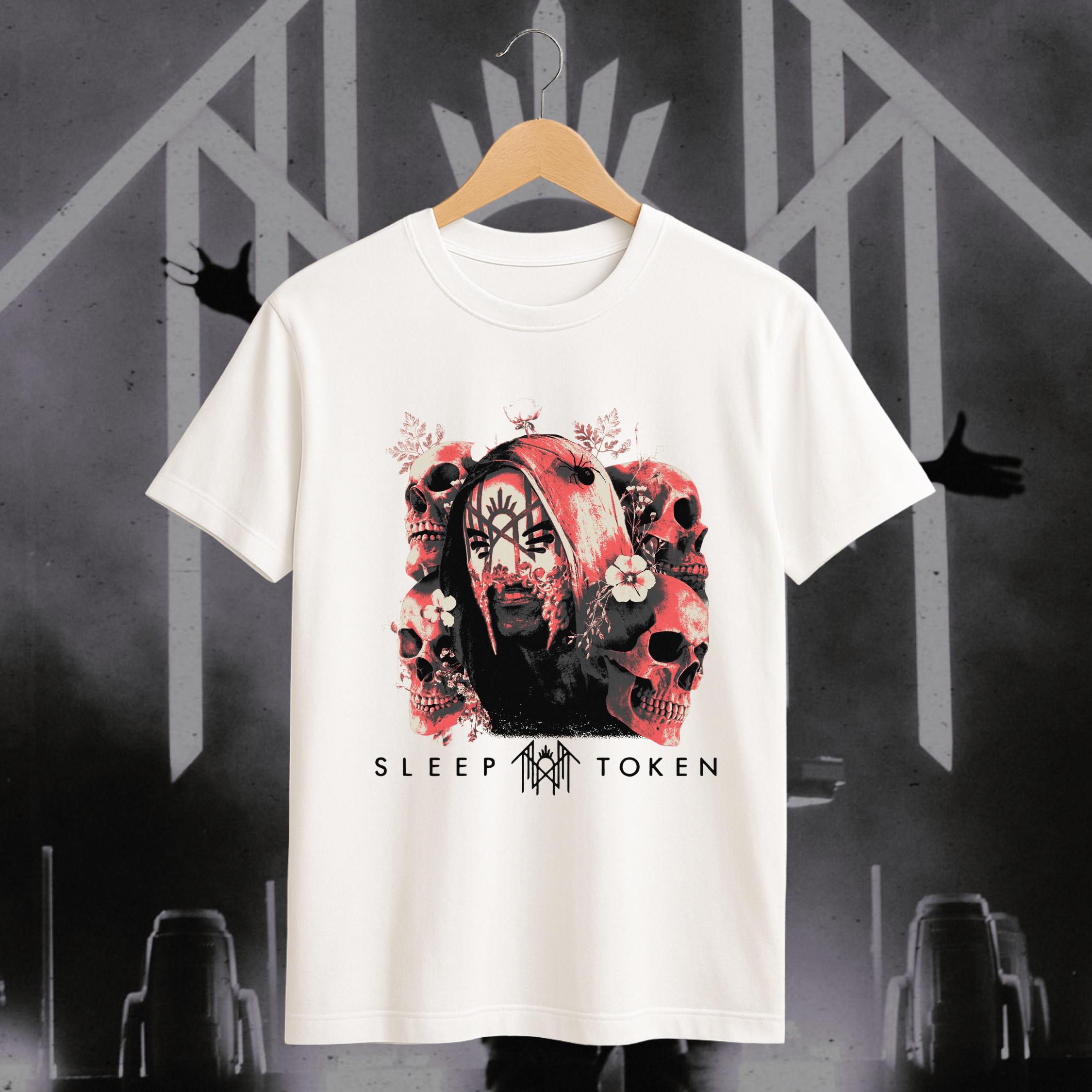 Camiseta Sleep Token - Branca