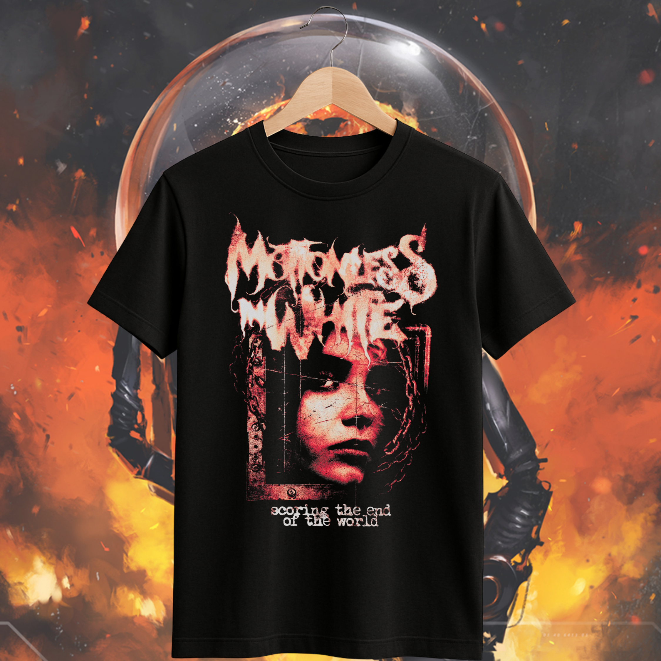 Camiseta Motionless In White - Scoring The End Of The World
