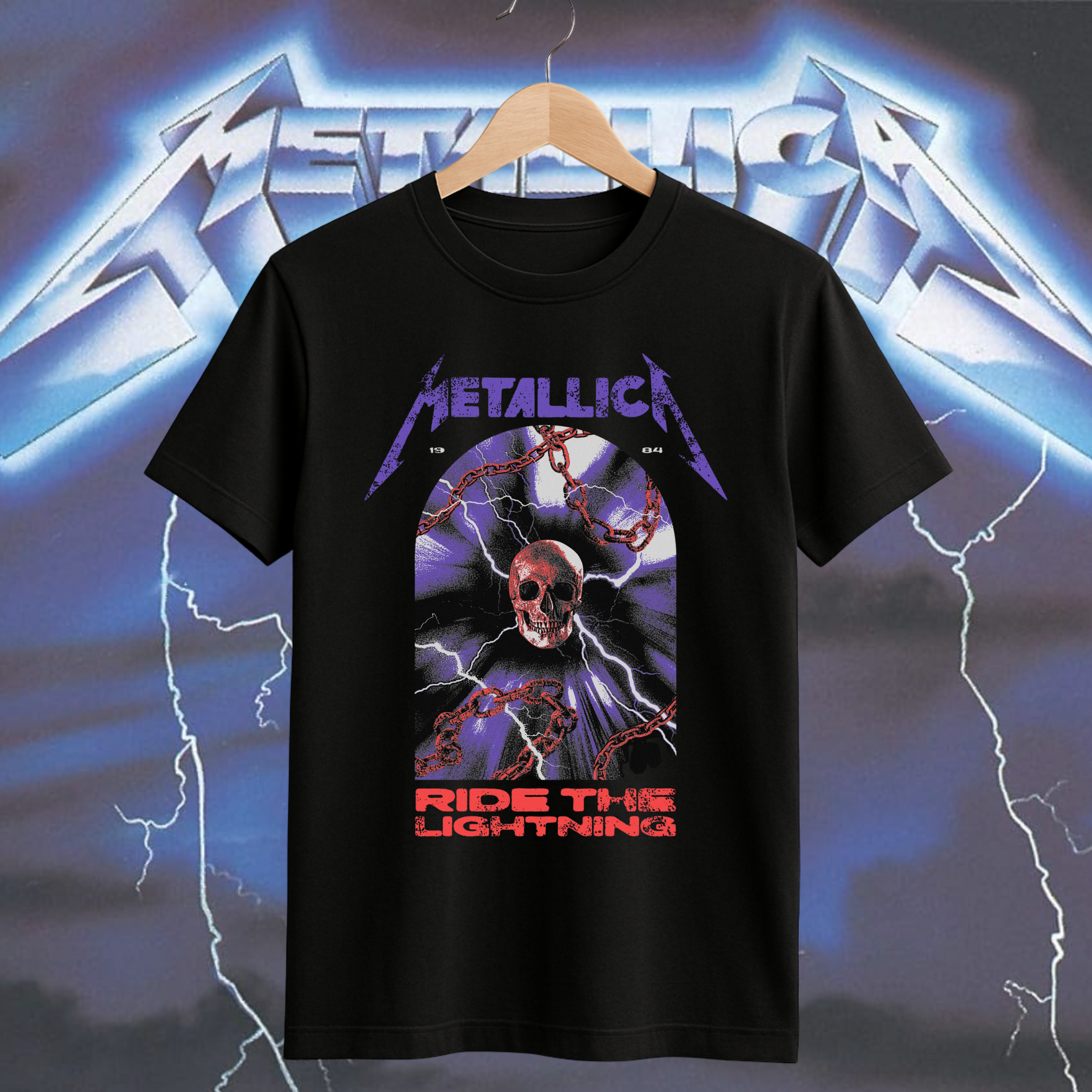 Camiseta Metalica - Ride The Lightning
