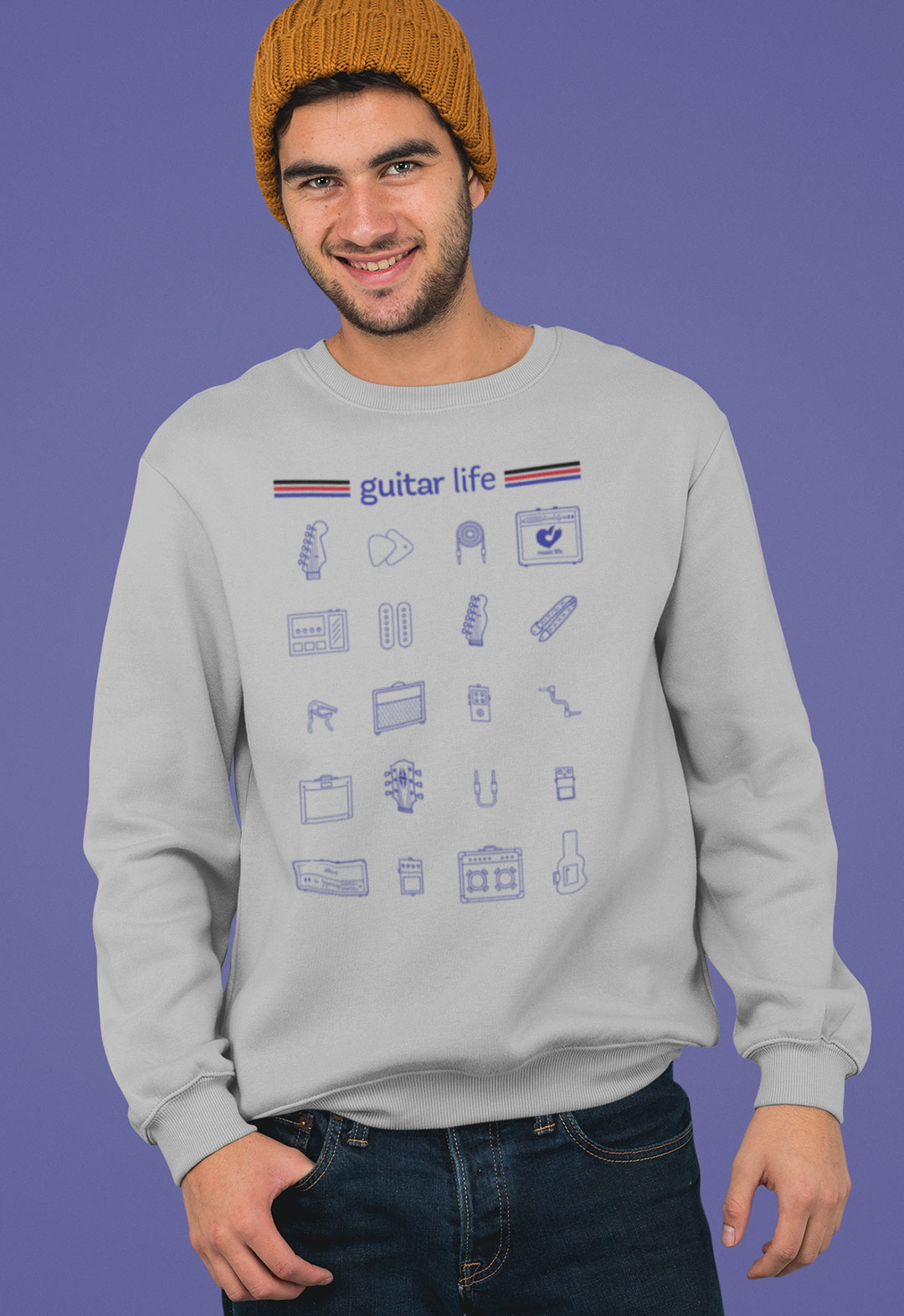 MOLETOM GUITAR LIFE • Guitarra Pedais