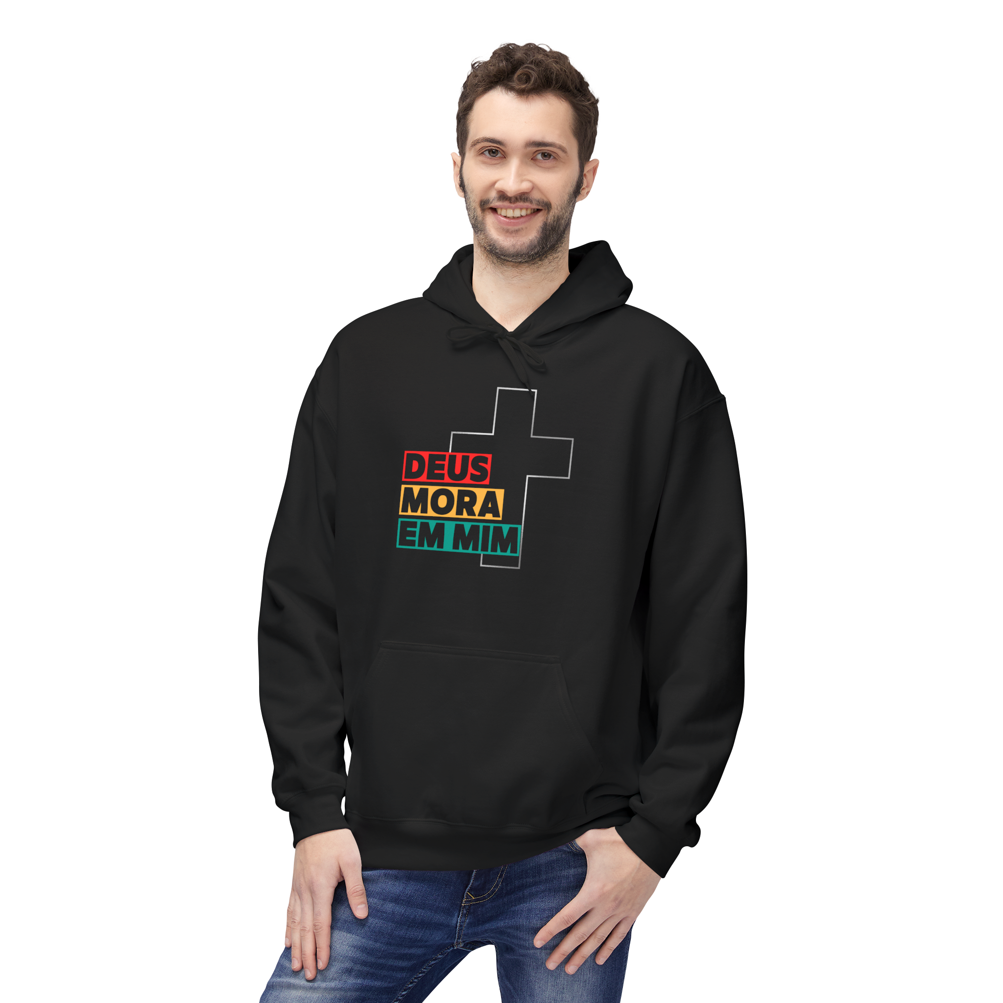 Moletom (Deus Mora Em Mim)