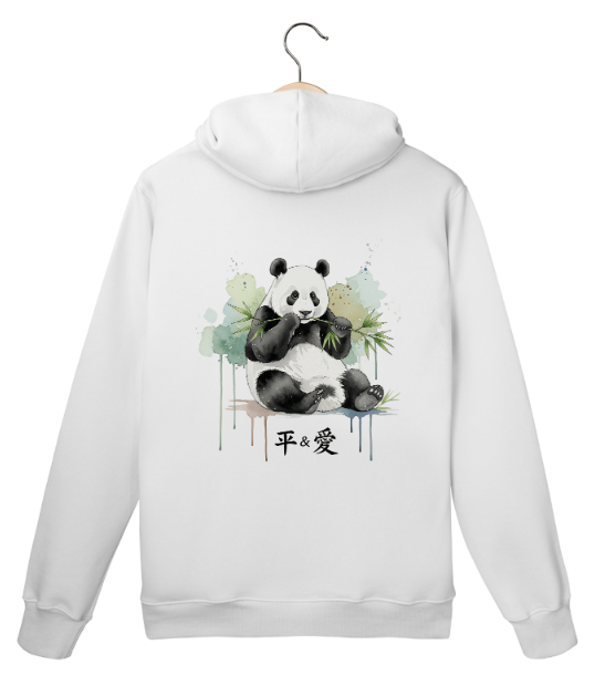 Moletom Canguru Panda | Estampa Frente e Verso