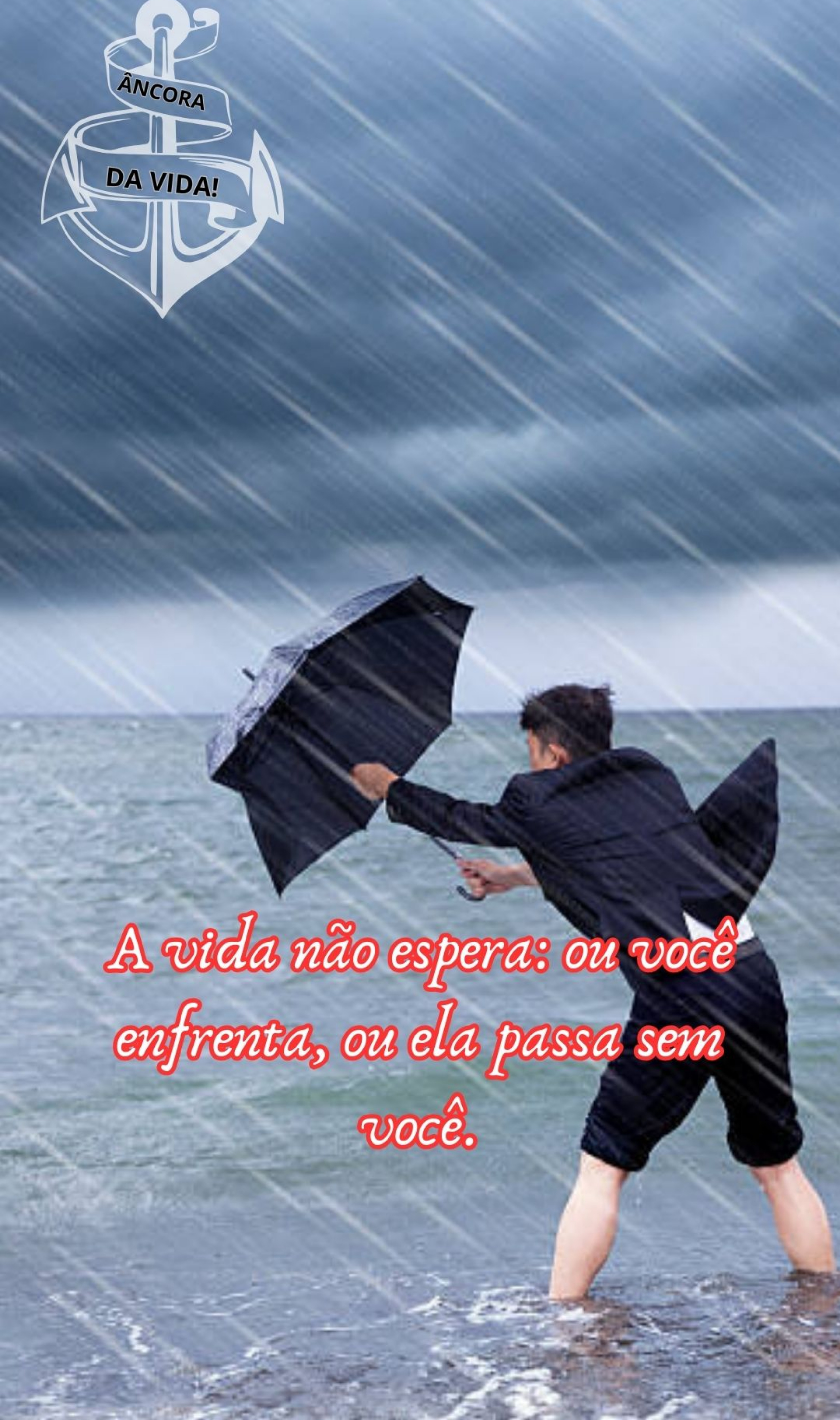 Camisa Âncora Mensagem de Fé.