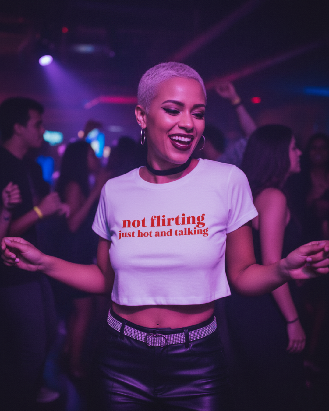 not flirting just hot and talking (cropped)