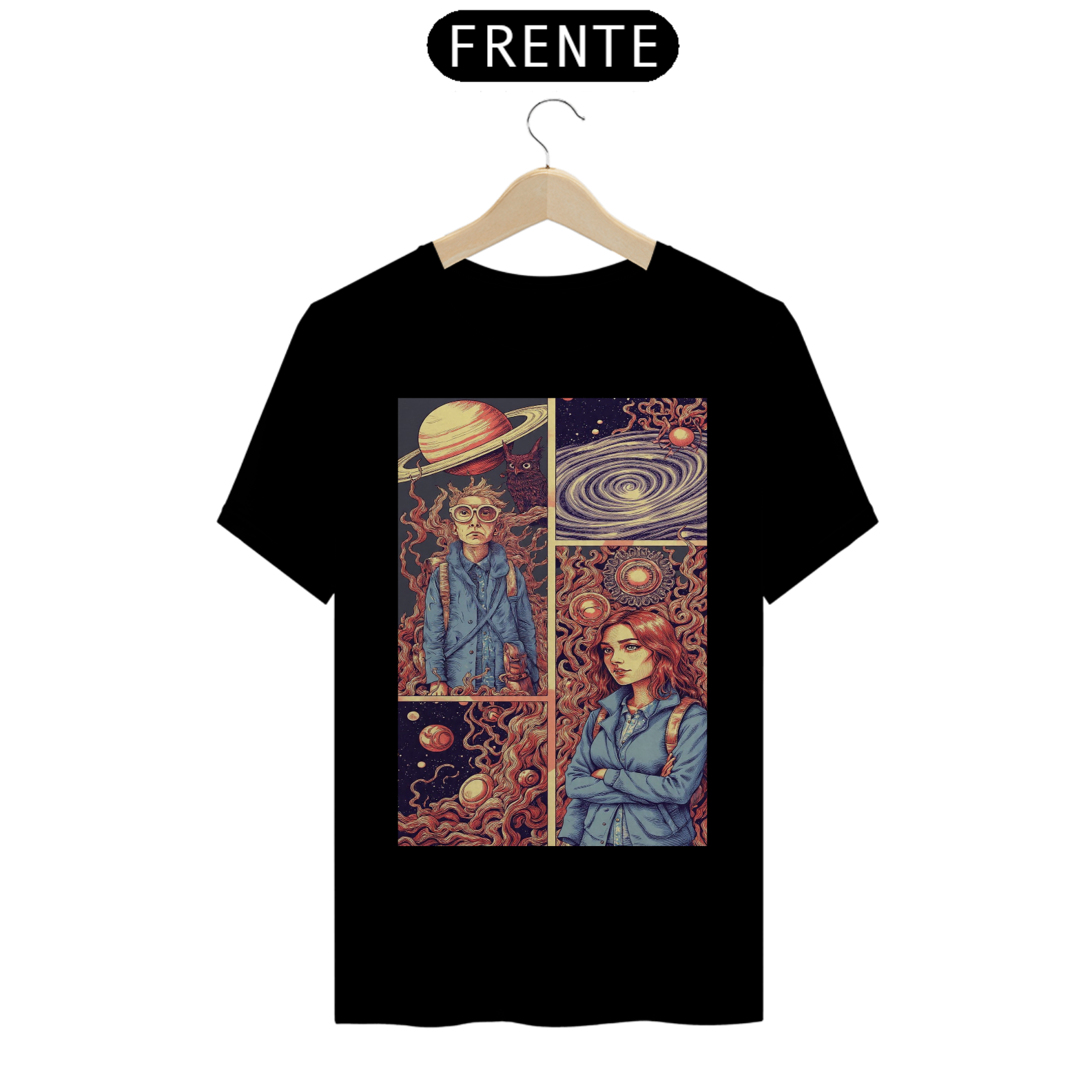 Camiseta Nerd Galáxia em Quadrinhos