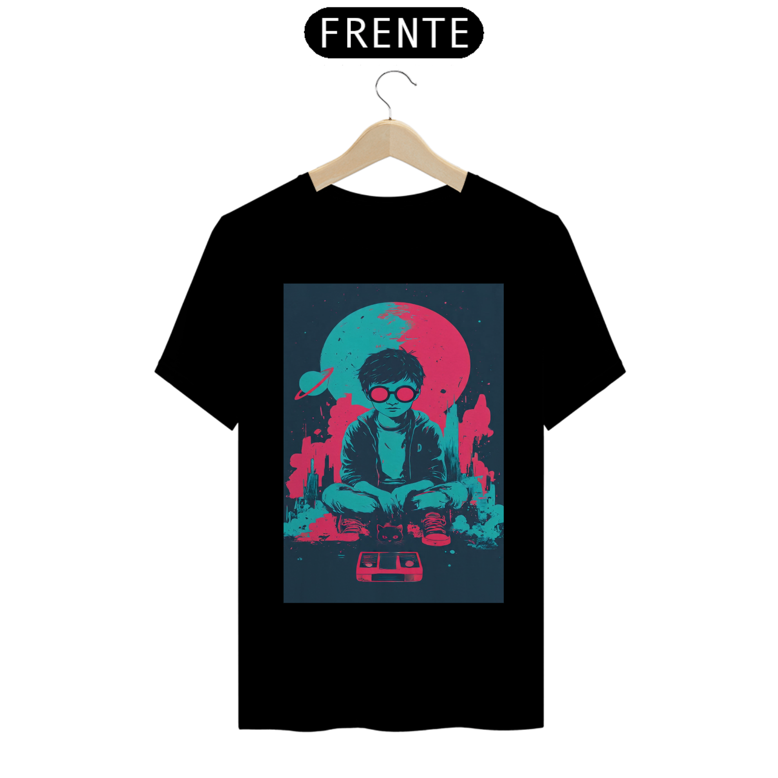 Camiseta Nerd Cósmico Retrô