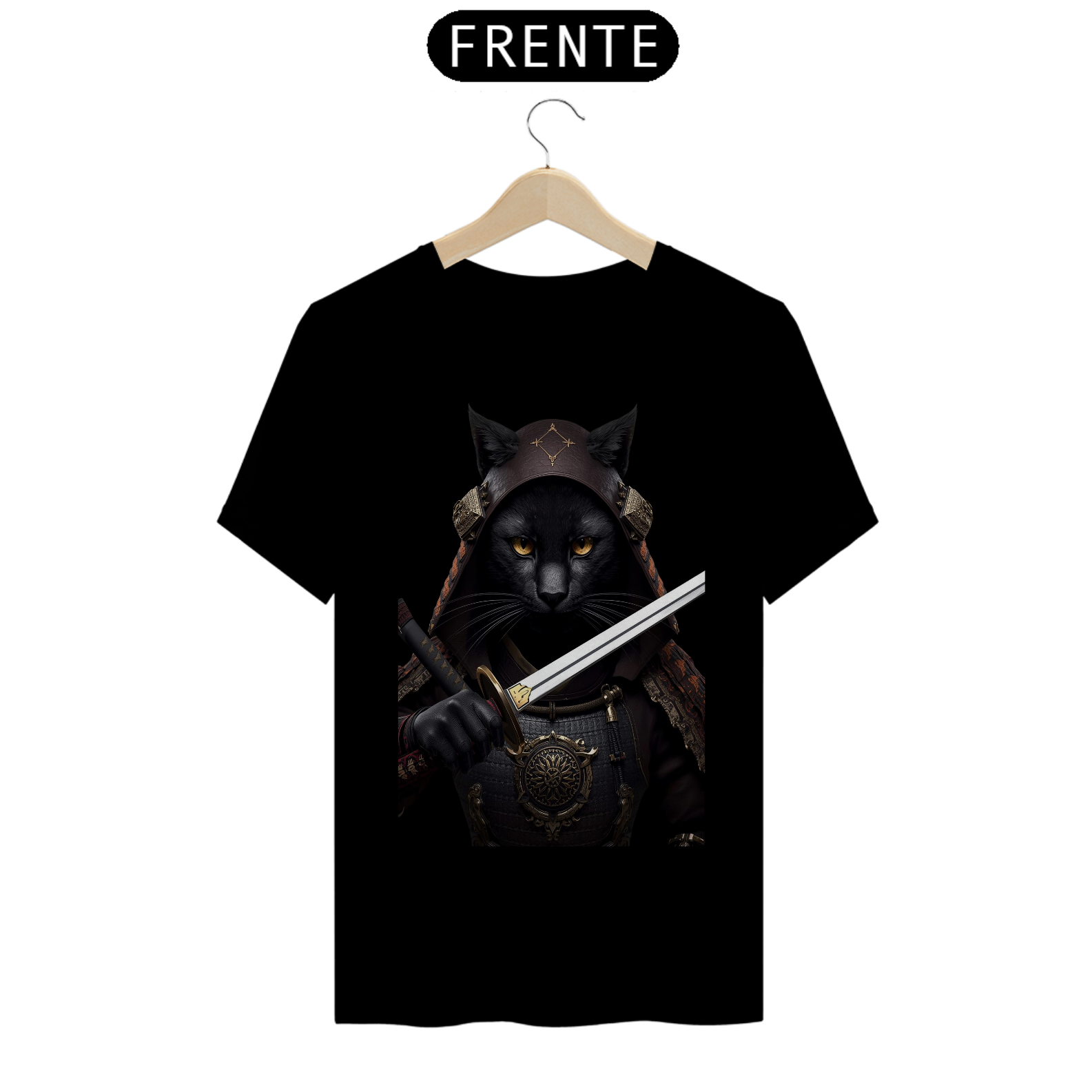Camiseta Branca Yterbiun – Saga dos Felinos Guerreiros