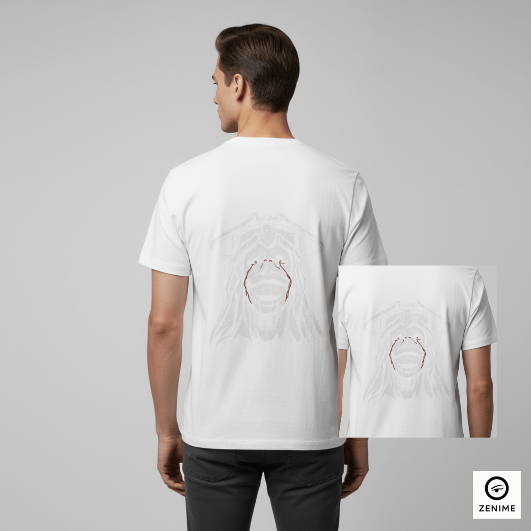 Camiseta Solo Leveling Extra-Minimalista estampa oculta choro de sangue
