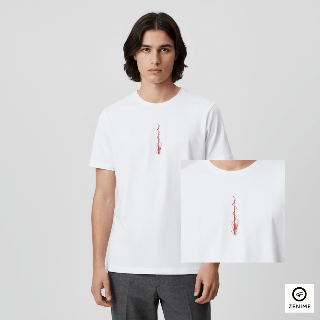 Camisa Jujutsu Kaisen Minimalista Choso Frente e Costas