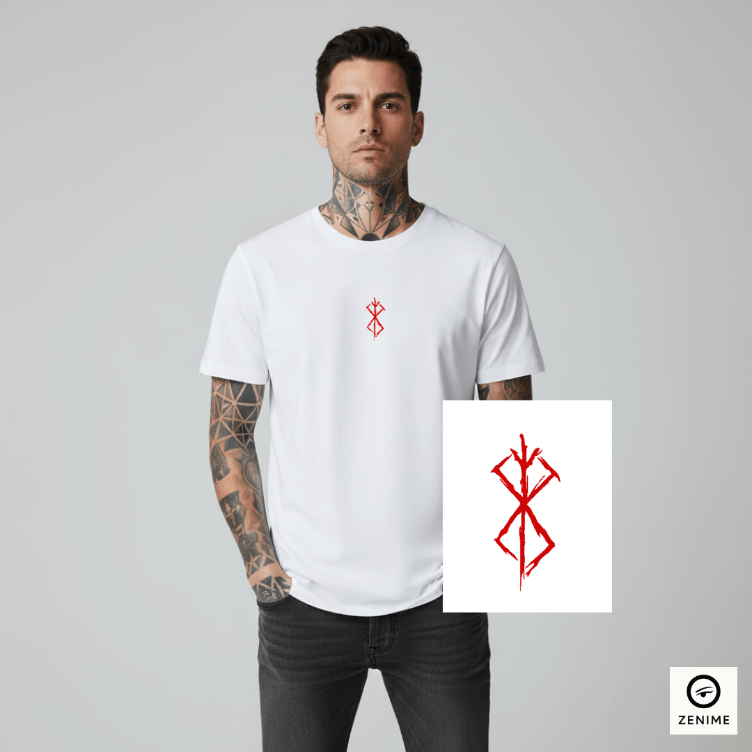 Camisa Jujutsu Kaisen Minimalista Marca do sacrifício 
