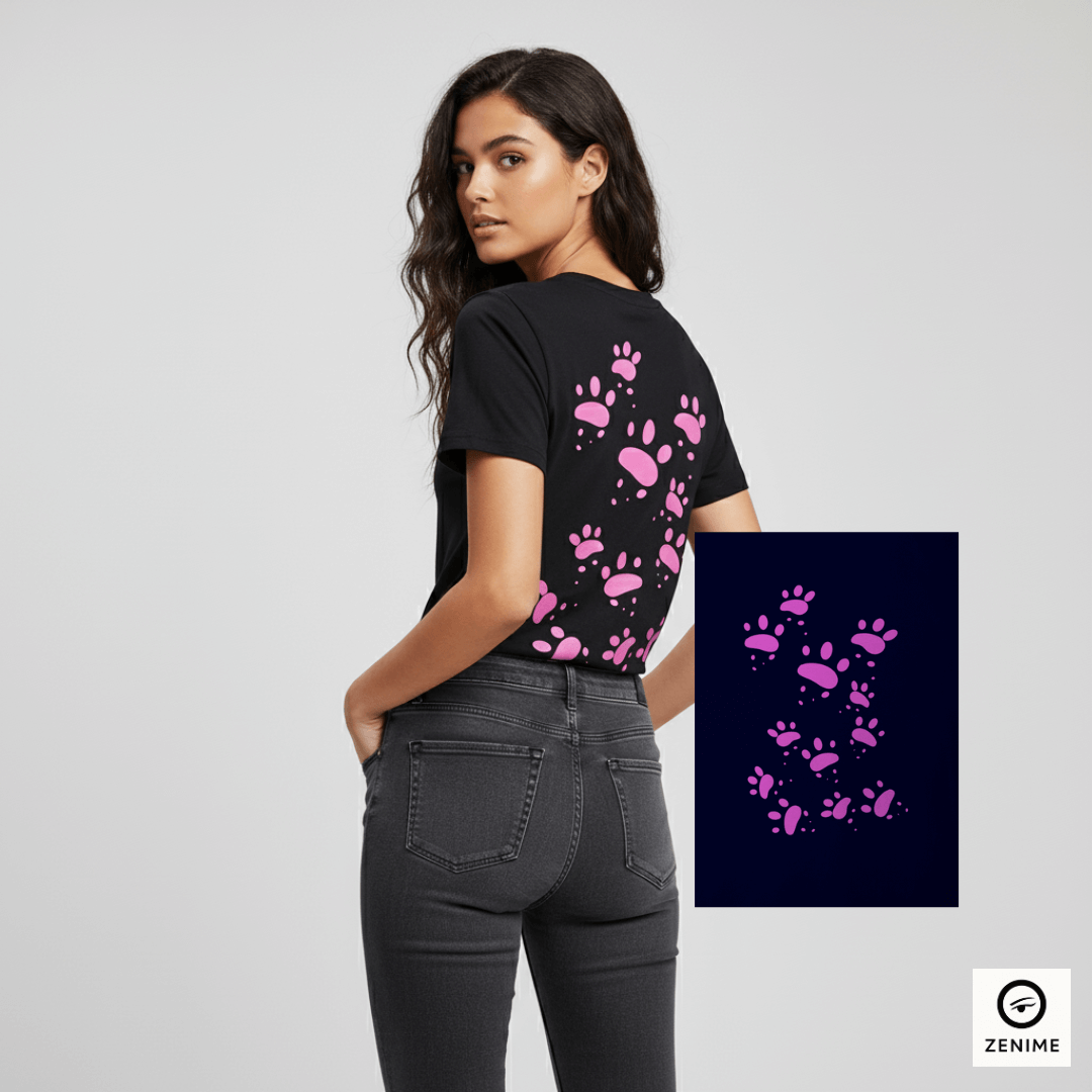 Camisa Minimalista Pata de Gato Mais que uma Paixão. Um Símbolo de Estilo.