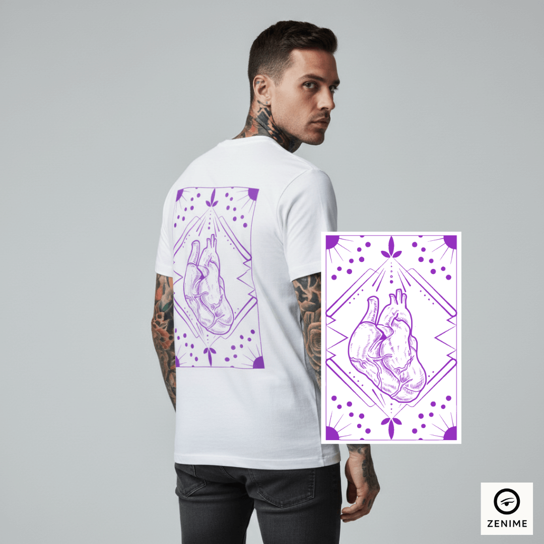 Camisa Minimalista Carta Coração 